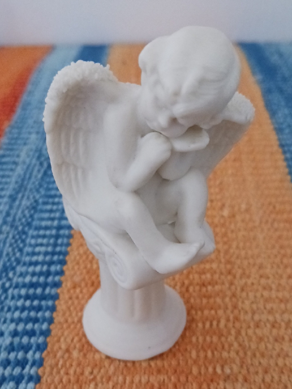 Ceramic Cherub Angel Candle Holder